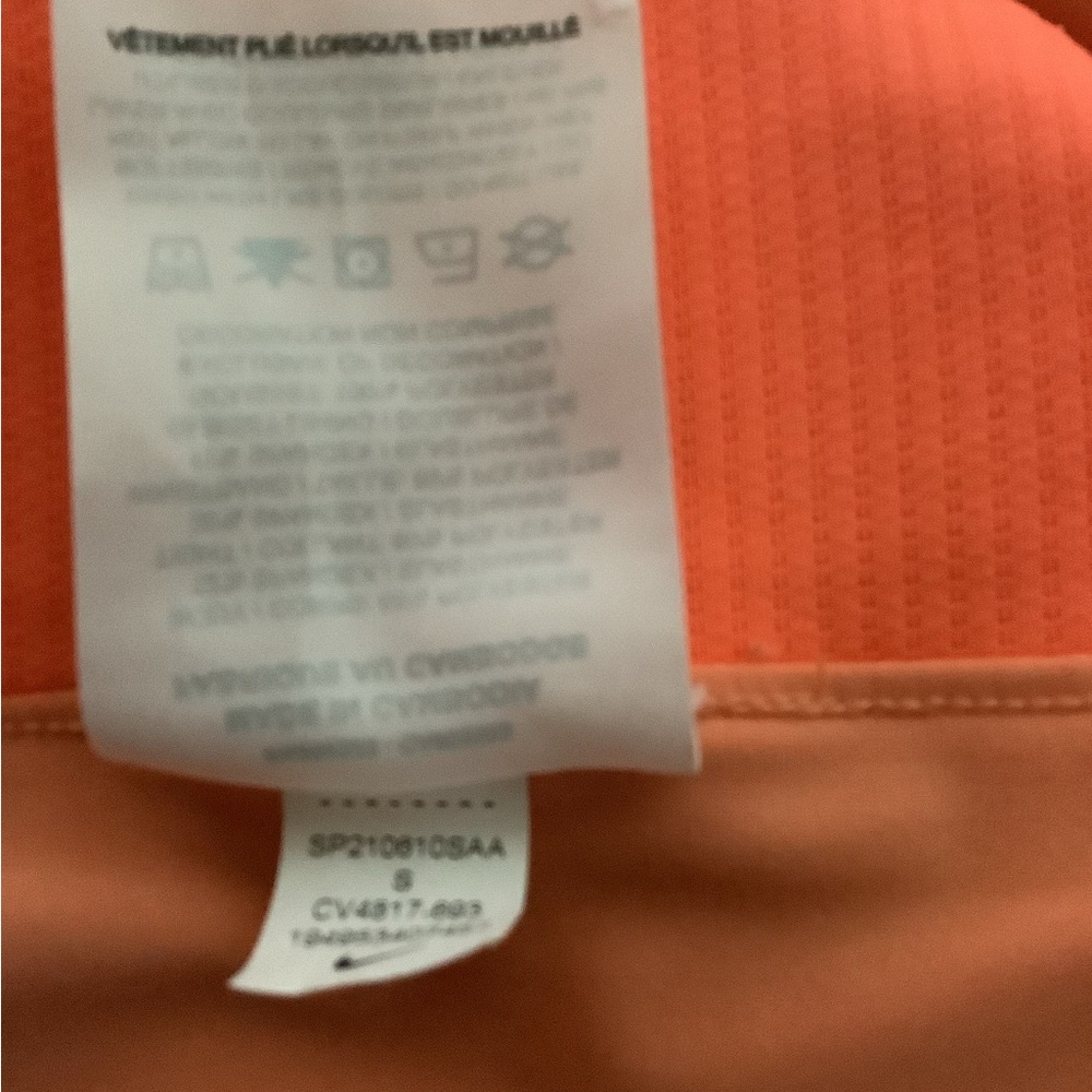Nike court dri fit victory shorts orange size small slim fit - Picture 6 of 7